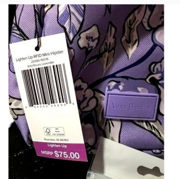 Vera Bradley Purple Floral Bag and Phone Case Set - Picture 6 of 9